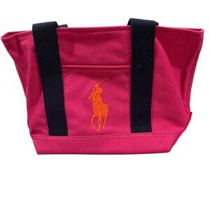 Polo Ralph Lauren Pink Big Pony Canvas Tote